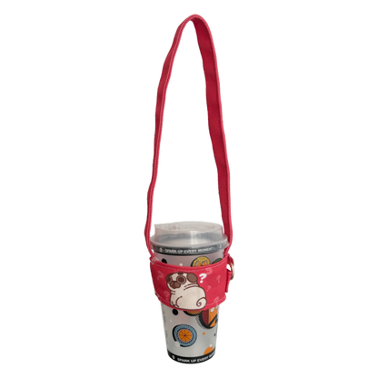 Beware of Idiot Puglie Handheld Cup Sleeve C-GRADE