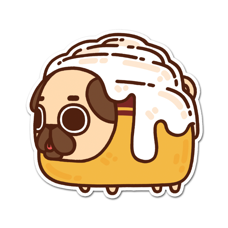 Cinnapug Puglie Sticker