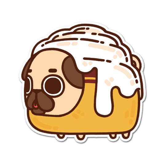 Cinnapug Puglie Sticker