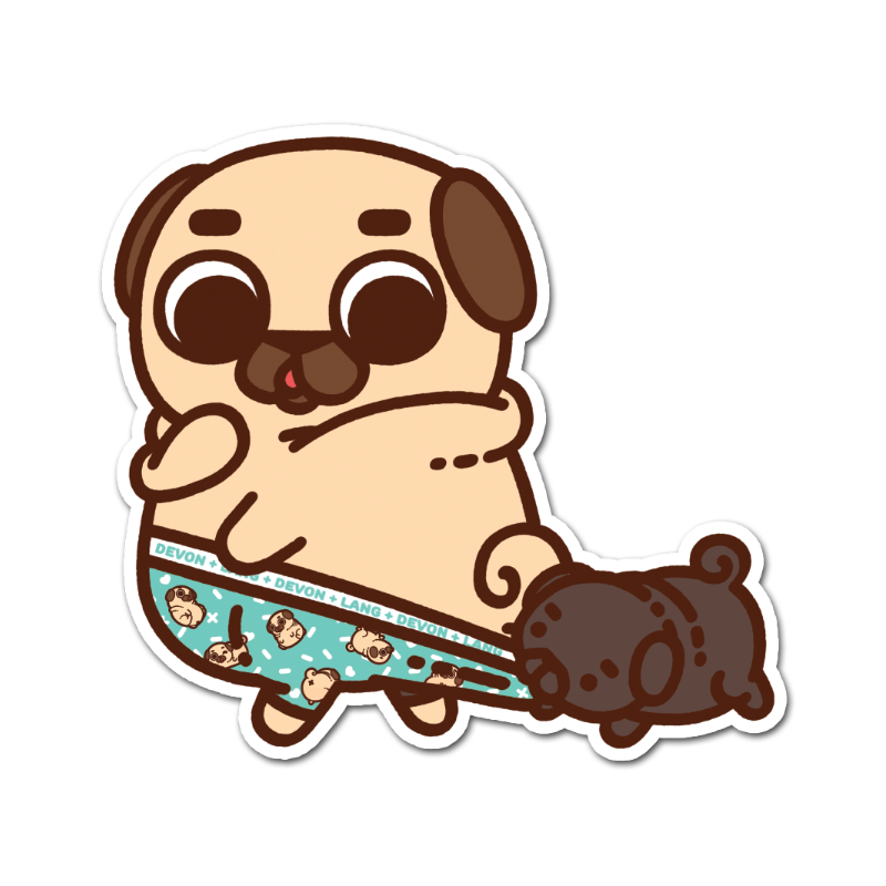 Devon + Lang Puglie Sticker