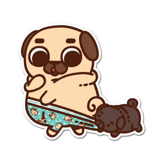 Devon + Lang Puglie Sticker