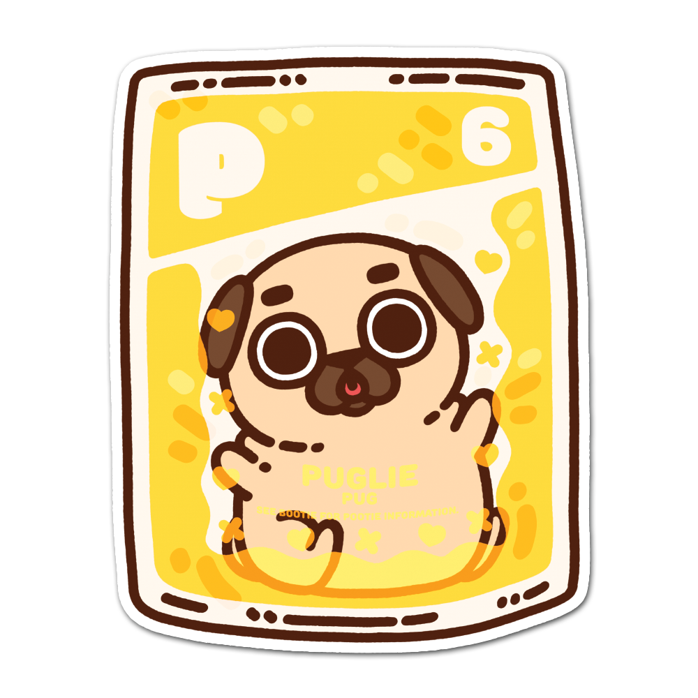 Kids Meal Toy Puglie Sticker