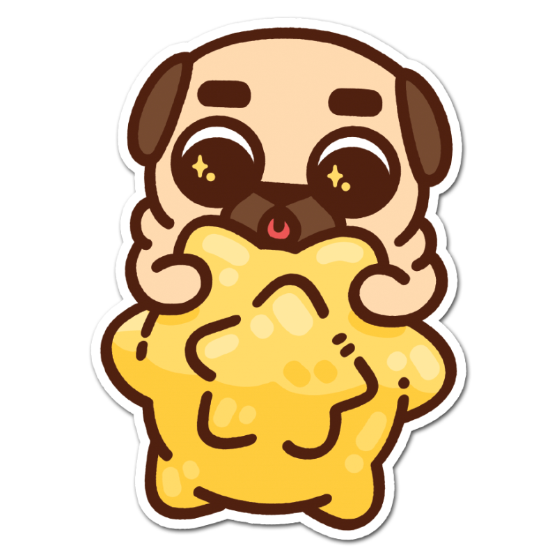 Gold Konpeito Puglie Sticker