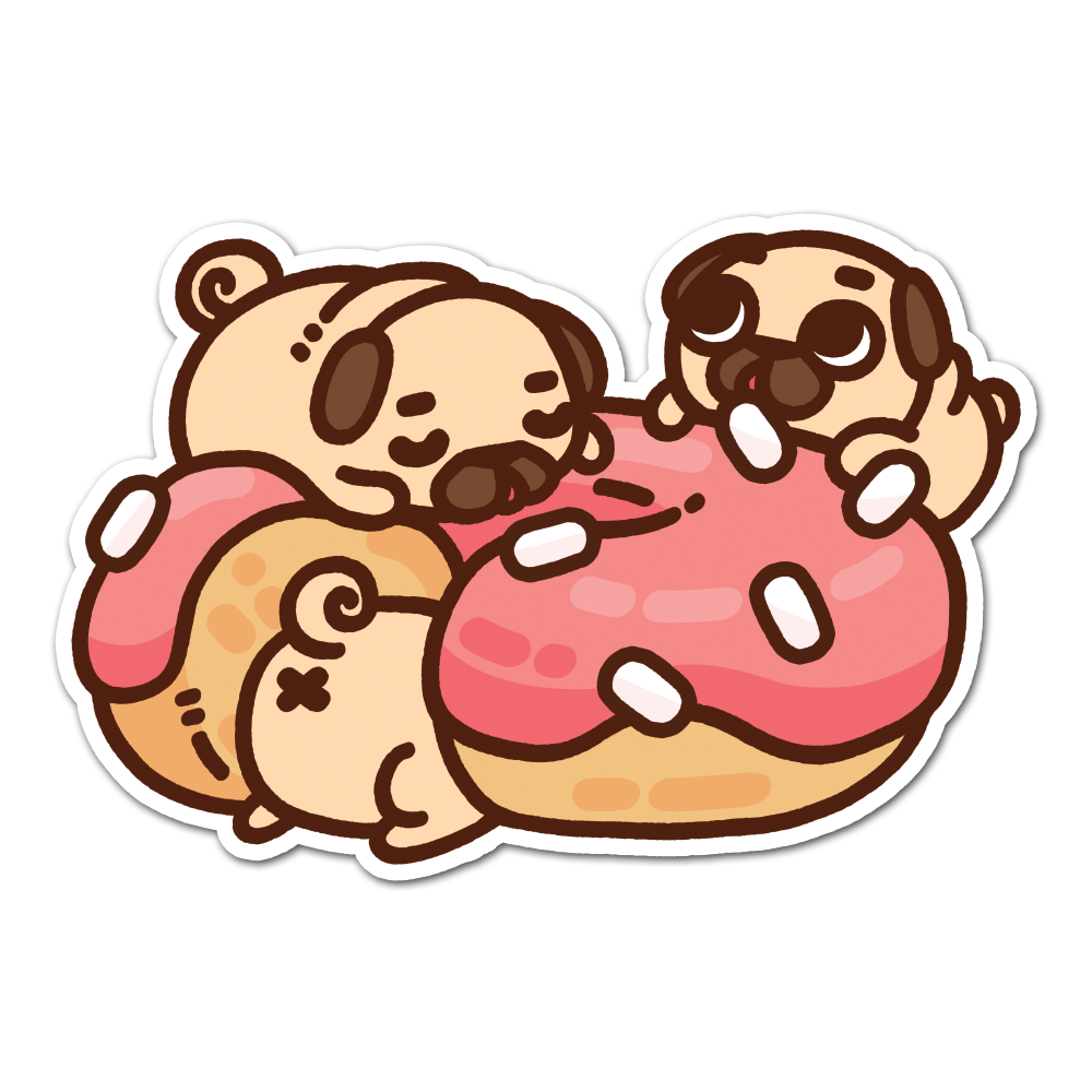 Mini Doughnut Puglie Sticker