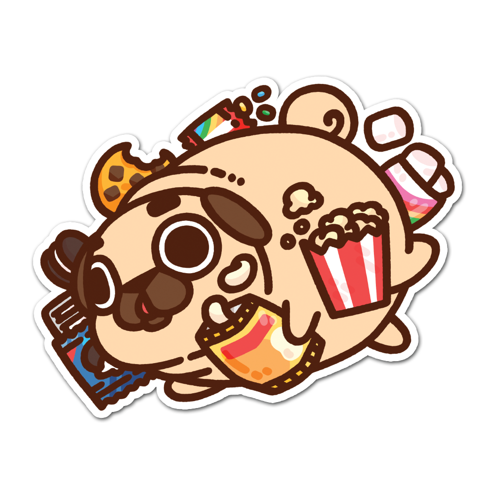 Puglie Pug Stickers – Puglie Mart